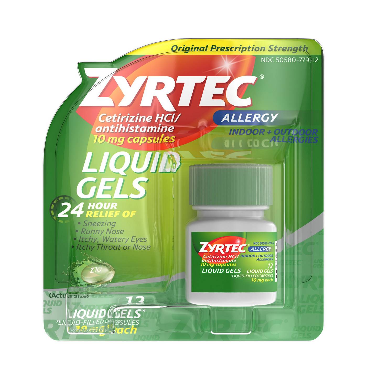 Zyrtec Allergy Liquid Gels, 24 Hour; image 1 of 6