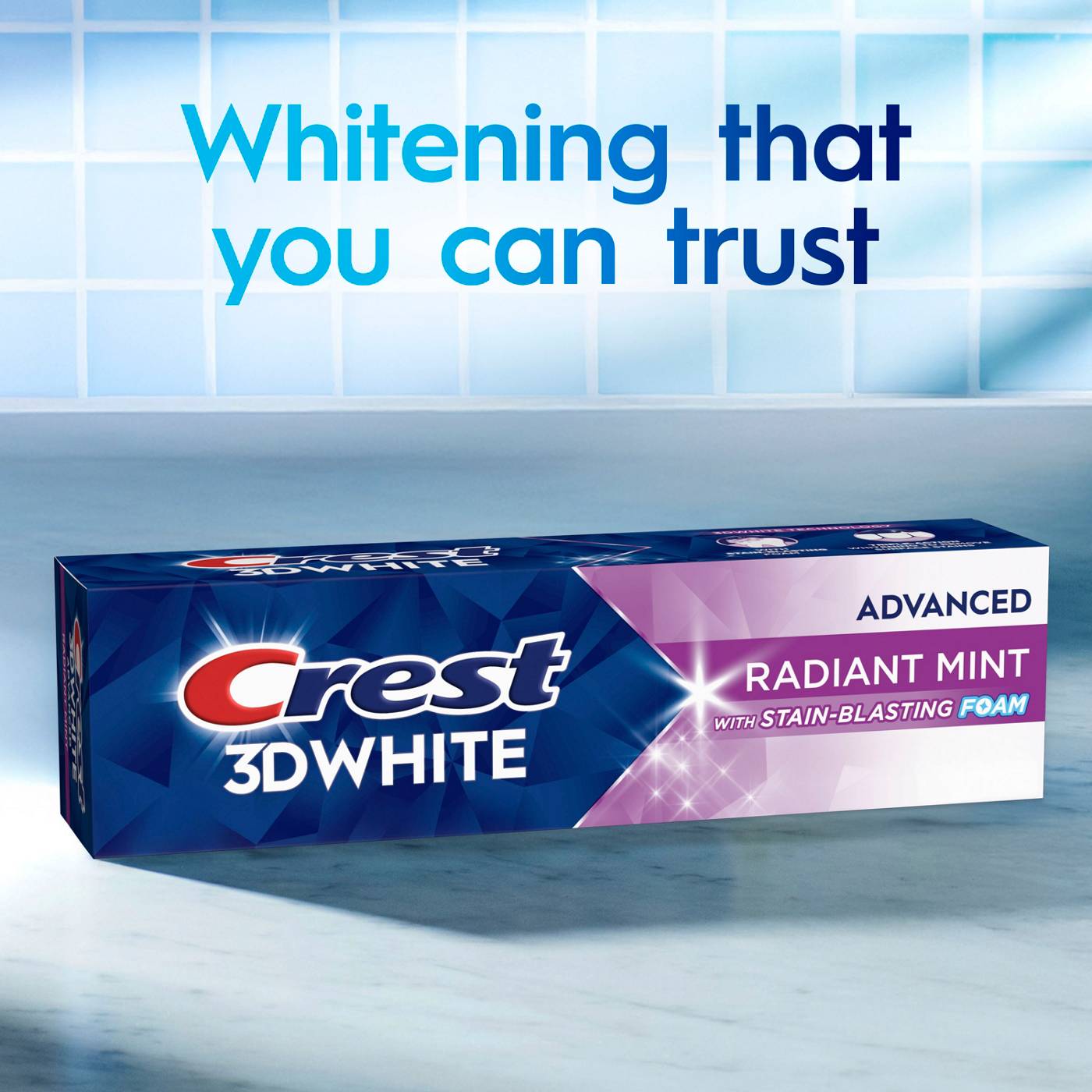 Crest 3D White Whitening Toothpaste - Radiant Mint; image 2 of 10