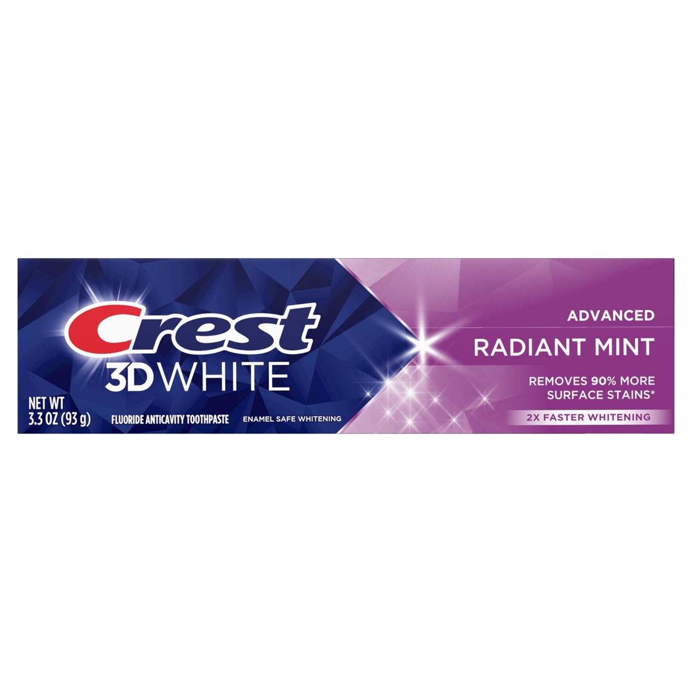 Crest 3D White Whitening Toothpaste - Radiant Mint; image 1 of 8