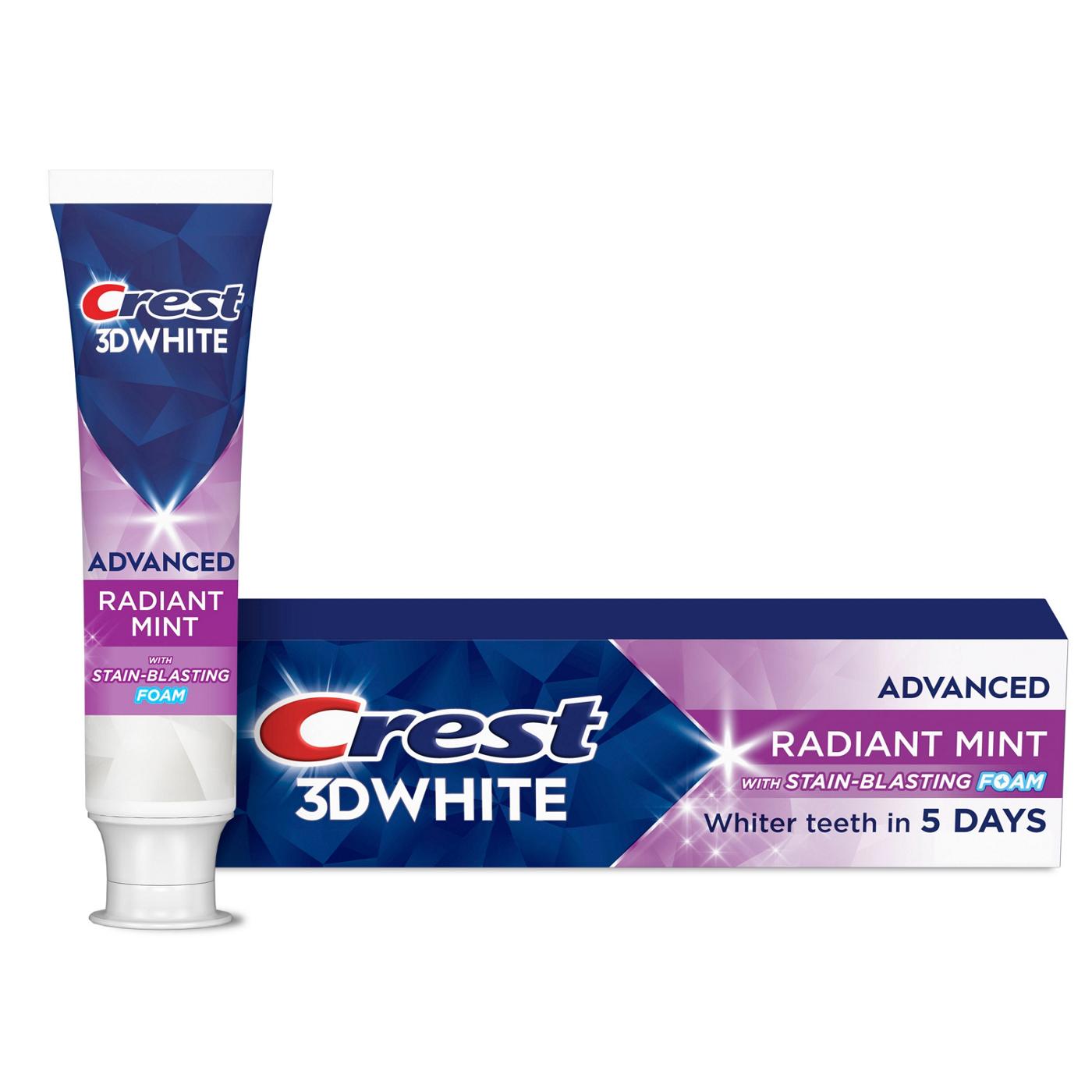 Crest 3D White Whitening Toothpaste - Radiant Mint; image 1 of 10