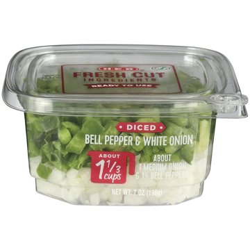 H-E-B Fresh Diced Bell Pepper & Onion, 7 oz
