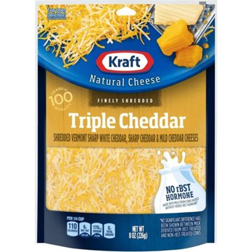 Kraft Triple Cheddar Finely Shredded Cheese