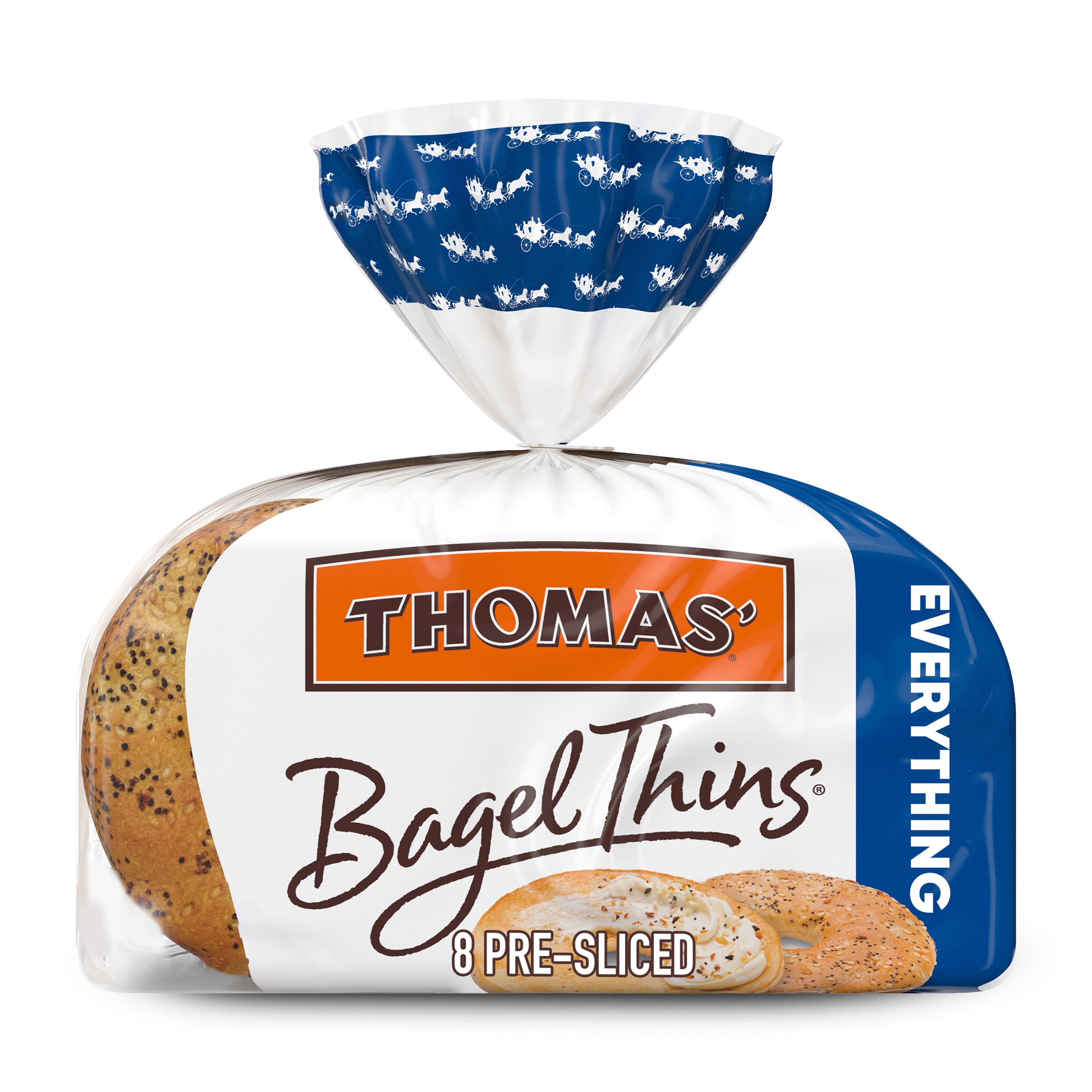 Thomas' Everything Bagel Thins Shop English Muffins at HEB