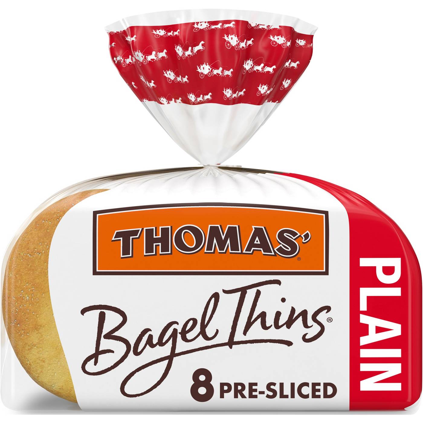 Thomas' Plain Bagel Thins; image 1 of 3