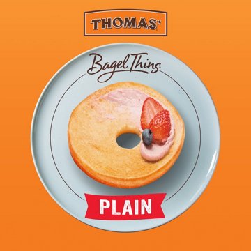 Thomas' Plain Bagel Thins, 8 ct
