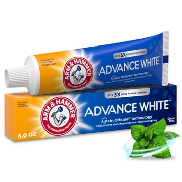 Arm & Hammer Advance White Anticavity Fluoride Toothpaste – Clean Mint, 6 oz