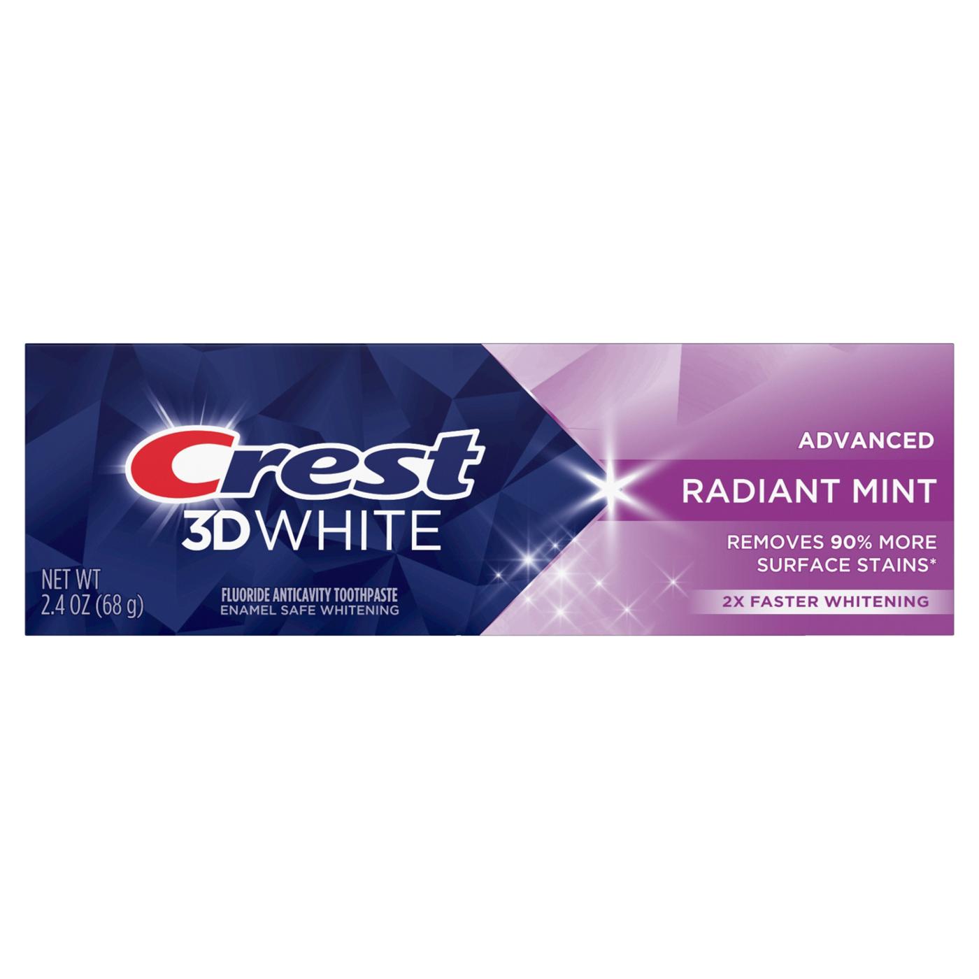 Crest 3D White Whitening Toothpaste - Radiant Mint; image 1 of 8