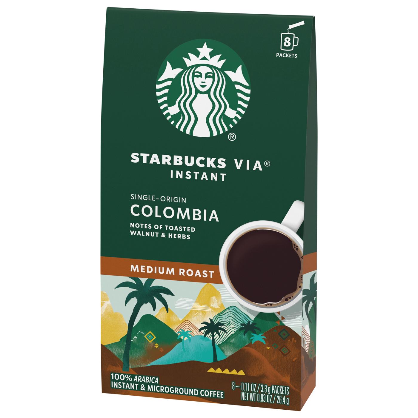 Starbucks VIA Ready Brew Colombia Medium Roast Instant Coffee Packets; image 2 of 4