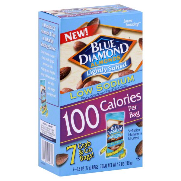Blue Diamond 100 Calorie Bag of Lightly Salted Almonds Shop Snacks