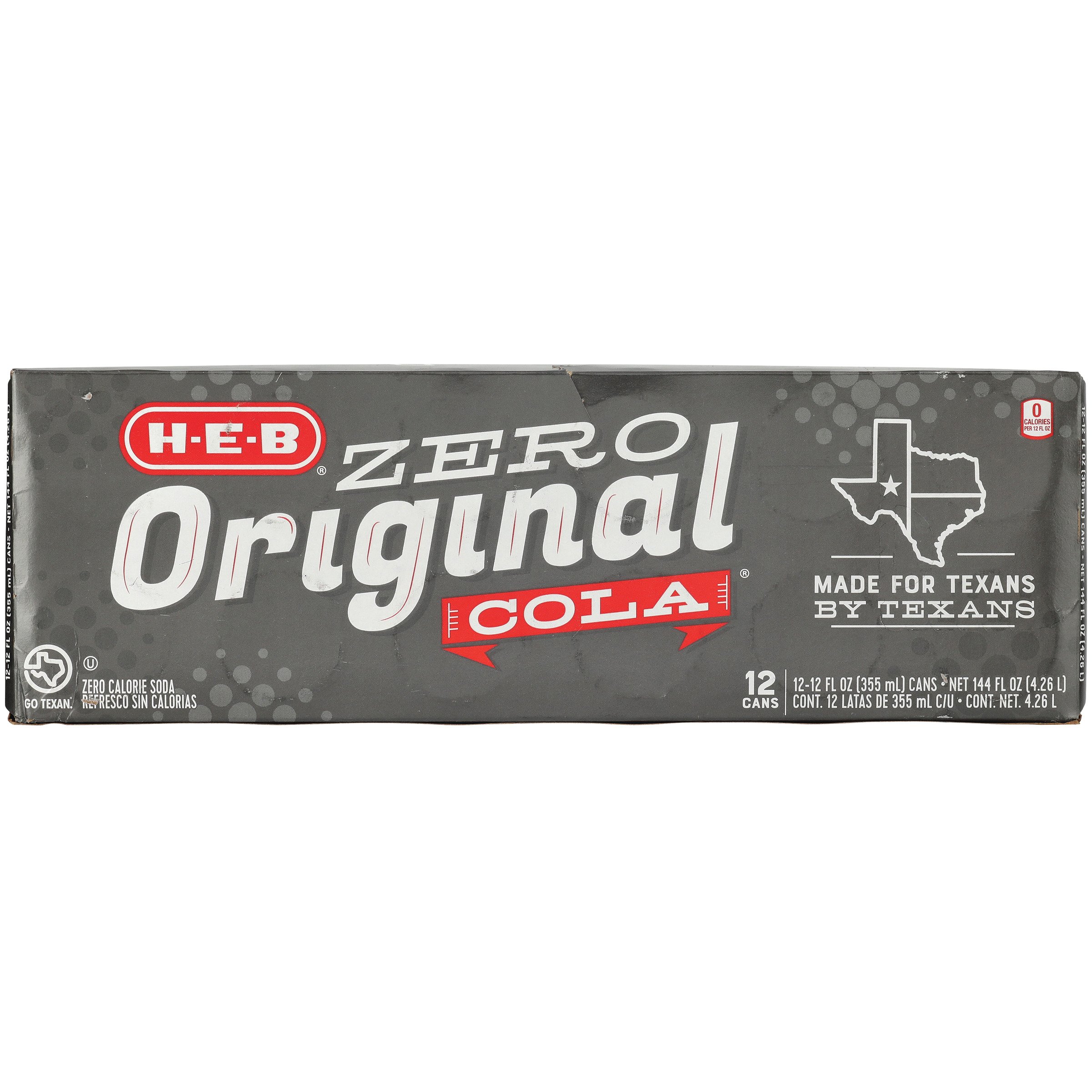 H-E-B Zero Calorie Original Cola 12 pk Cans, 12 oz | Joe V's Smart