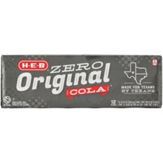 FL HB800◯●シュガーページ●◯ H-E-B Zero Sugar Original Cola 12 pk Cans, 12 oz | Low Prices