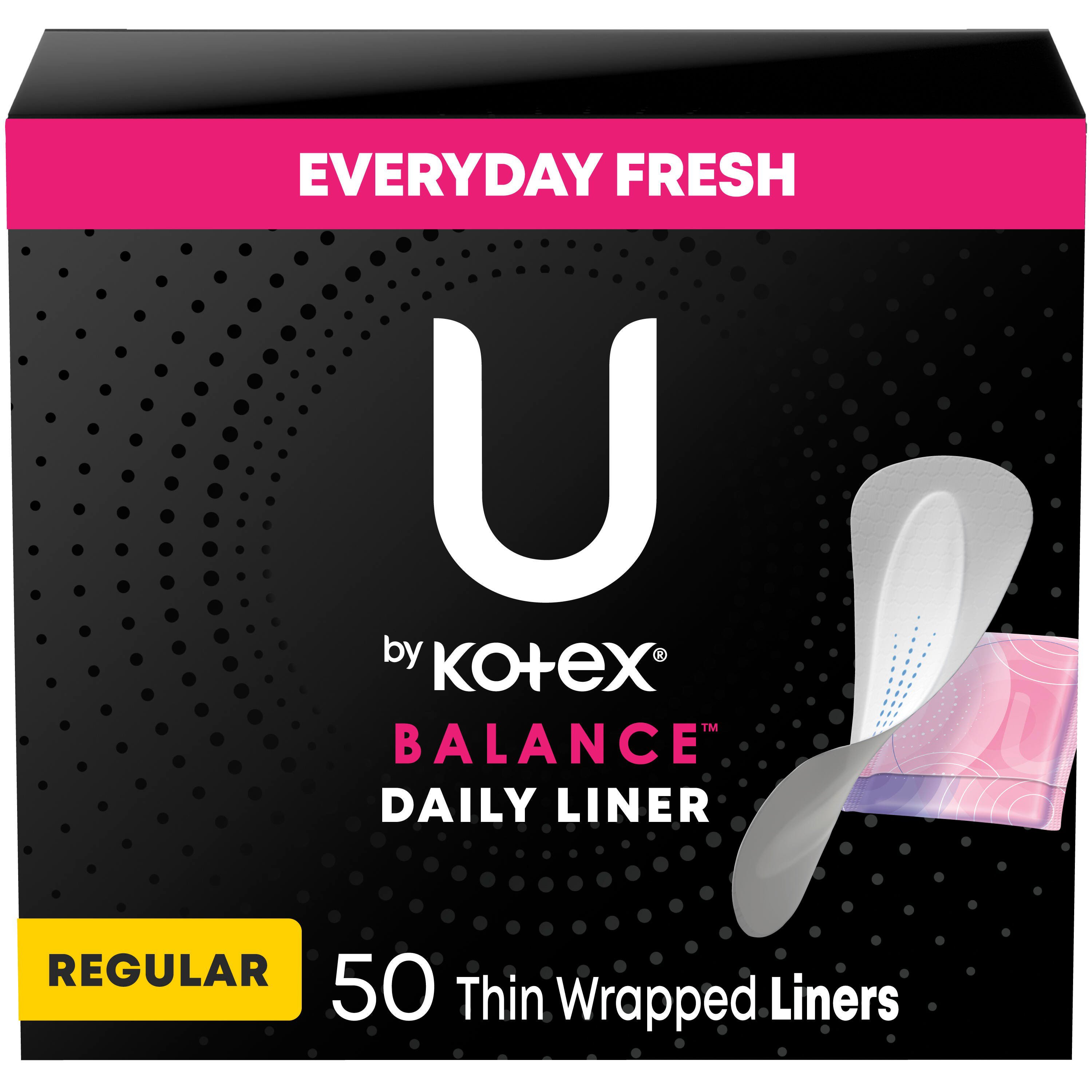 U By Kotex Barely There Regular Panty Liners Shop Feminine Care At H E B