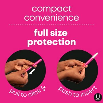 U By Kotex Click Compact Super Tampons, 16 ct