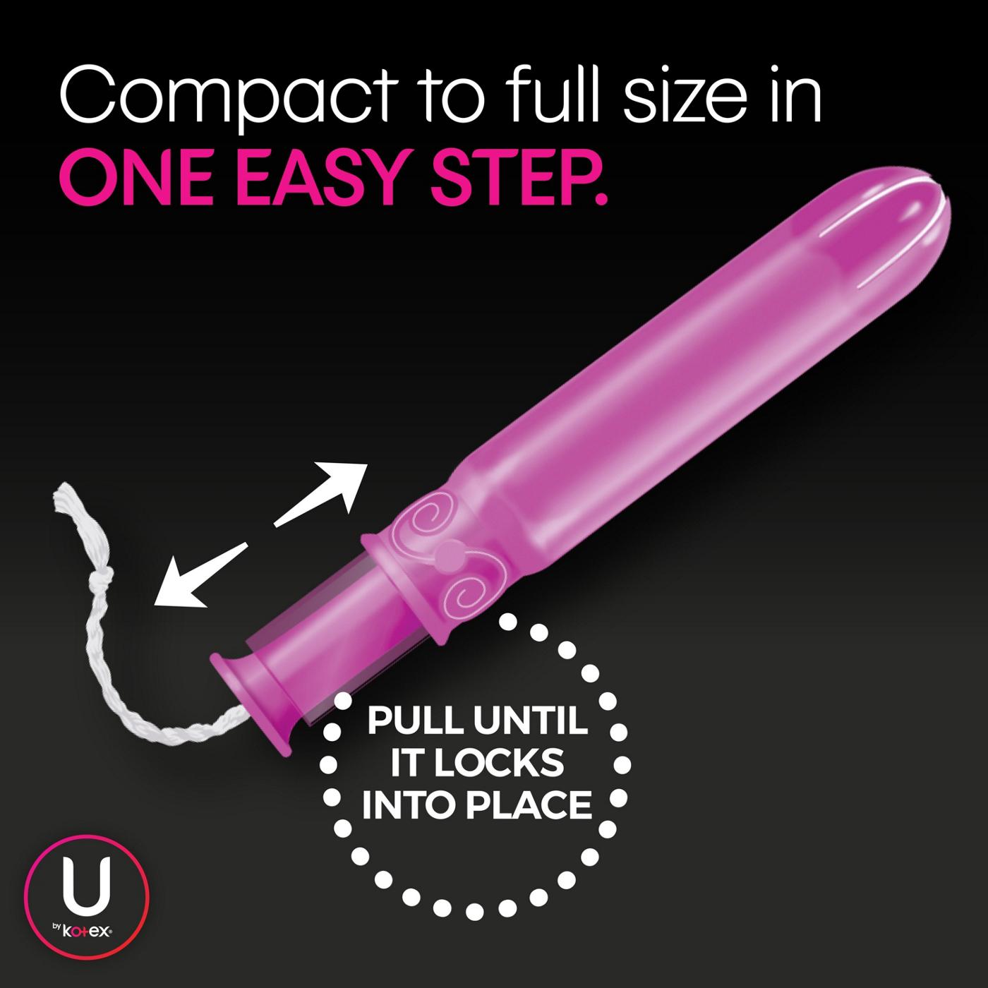 U By Kotex Click Compact Super Plus Tampons; image 5 of 6