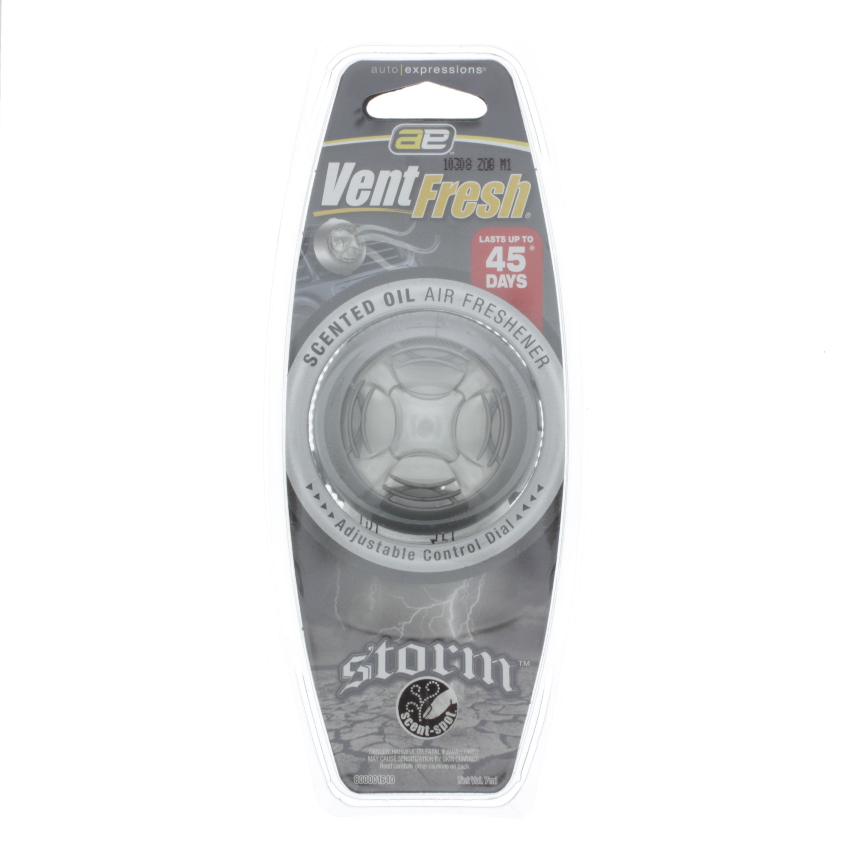 Auto Expressions Vent Fresh Scented Oil Air Freshener, Storm Shop Car
