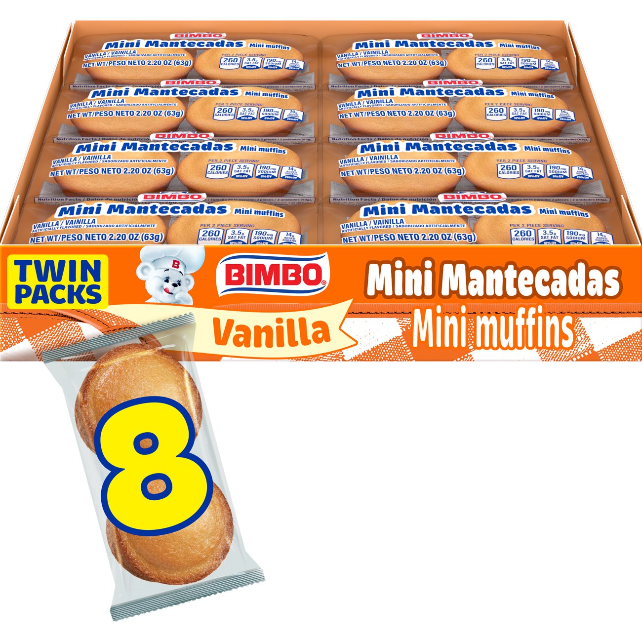 Bimbo Mini Mantecadas Multi Pack Shop Snack Cakes at HEB