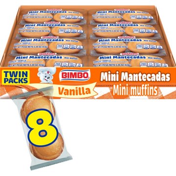 Bimbo Vanilla Muffins, 8 ct