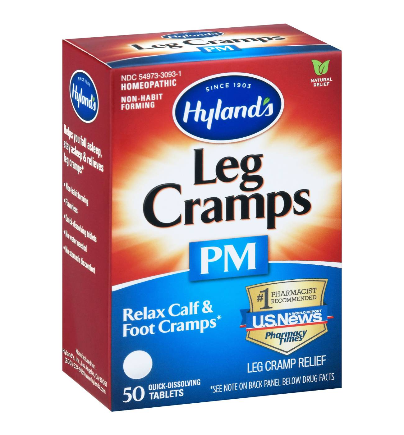 Hyland's Leg Cramps PM Nighttime Cramp Relief Tablets; image 1 of 2