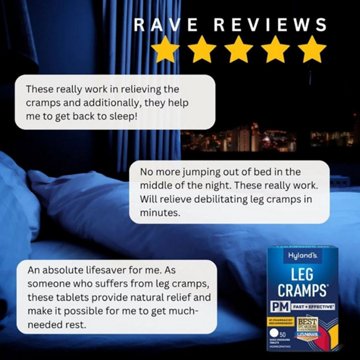 Hyland's Leg Cramps PM Nighttime Cramp Relief Tablets, 50 ct
