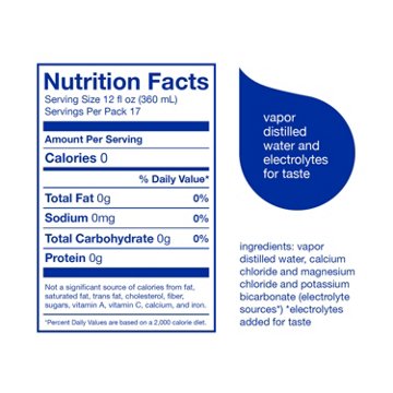 smartwater Vapor Distilled Premium Water 6 pk Bottles, 33.8 oz