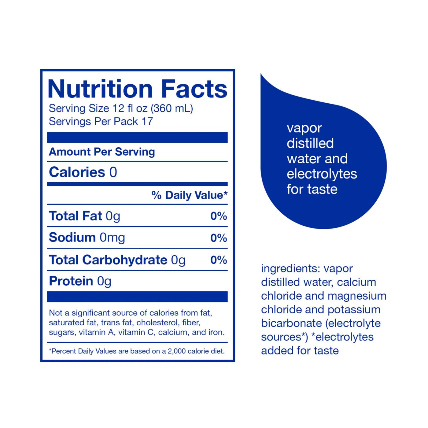 Glaceau Smartwater Vapor Distilled Electrolyte Water 1 L Bottles; image 7 of 7