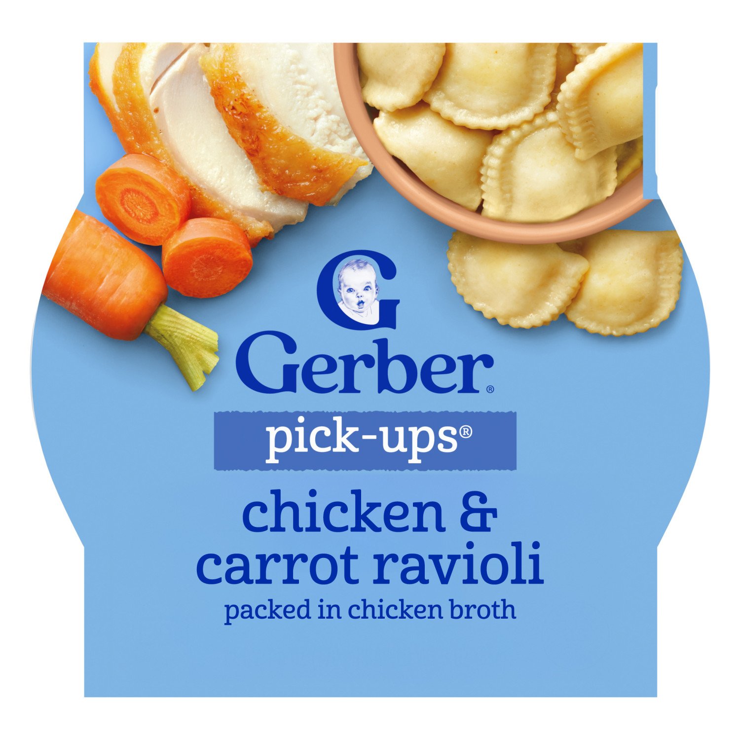 Gerber Mealtime for Toddle Pick-Ups - Chicken & Carrot Ravioli, 6 oz