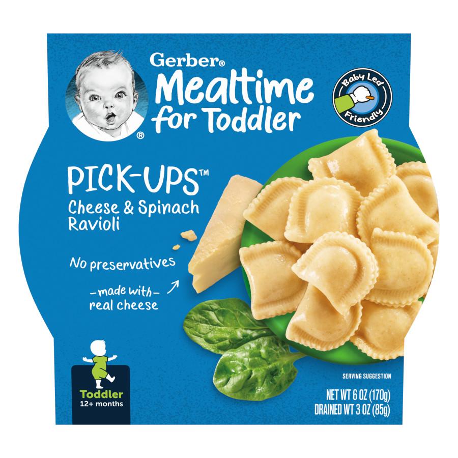 Gerber Mealtime for Toddler Pick-Ups - Cheese & Spinach Ravioli; image 1 of 8