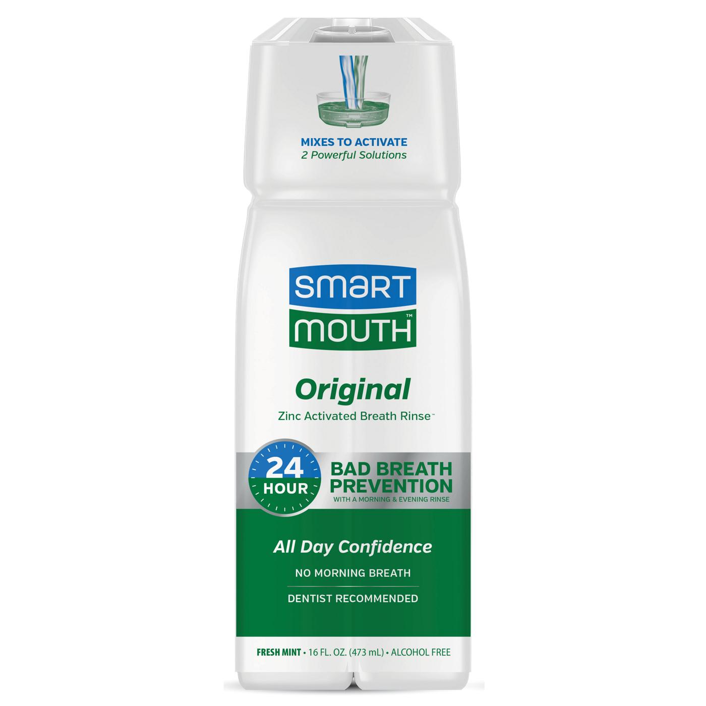Smart Mouth Alcohol Free 24 Hour Mouthwash - Fresh Mint; image 1 of 2