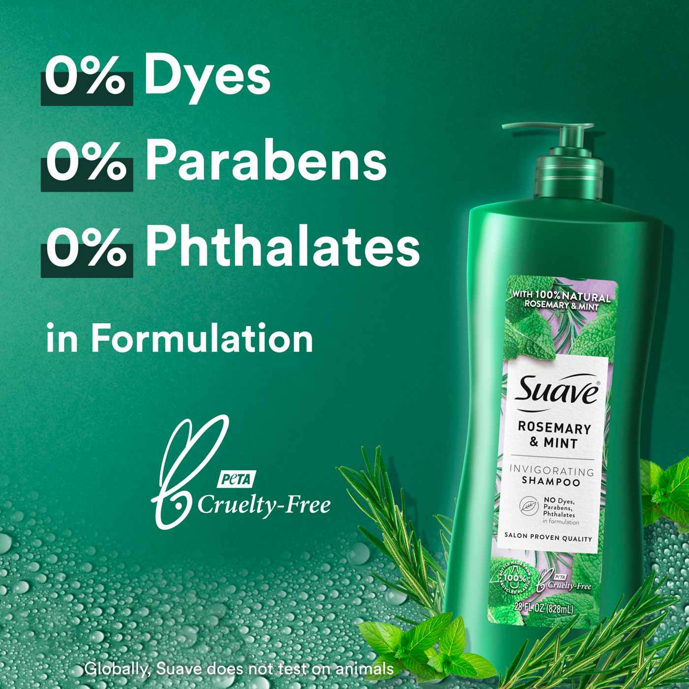 Suave Professionals Invigorating Shampoo - Rosemary & Mint; image 3 of 7