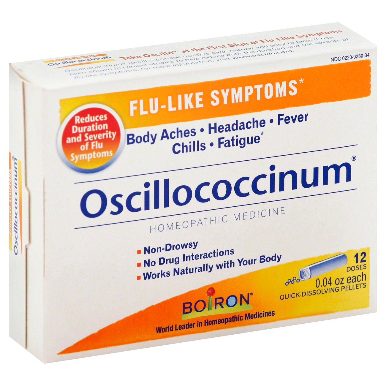 Boiron Oscillococcinum Quick-Dissolving Pellets, 12 ct