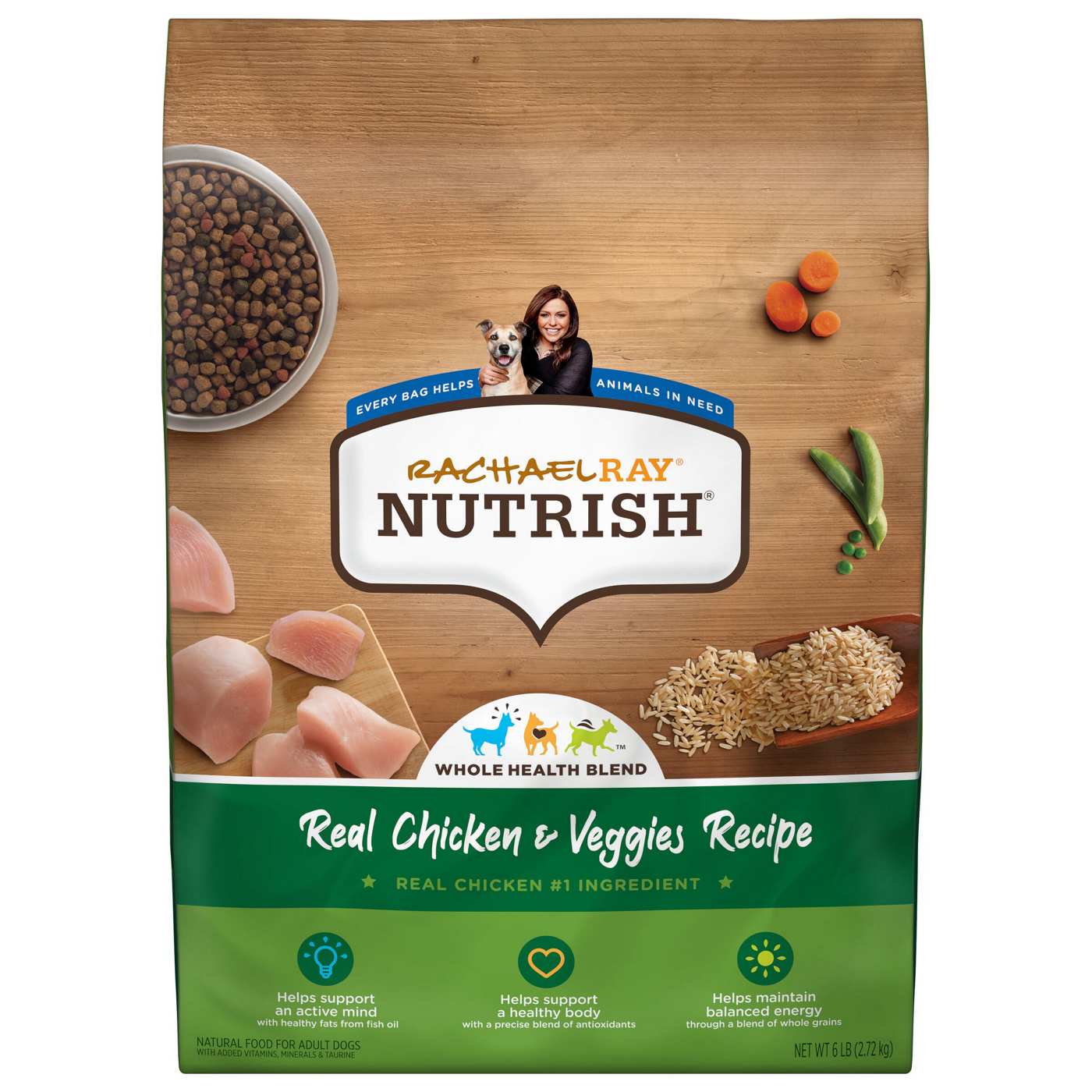 Rachael Ray Nutrish Real Chicken & Veggies Recipe Natural Dry Dog Food; image 1 of 8