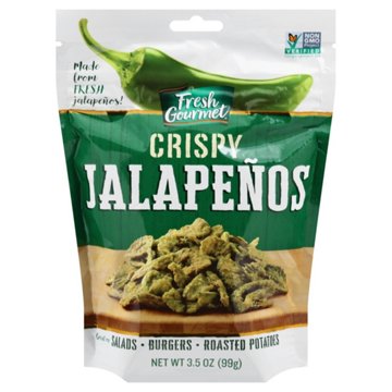 Fresh Gourmet Crispy Jalapenos Lightly Salted, 3.5 oz