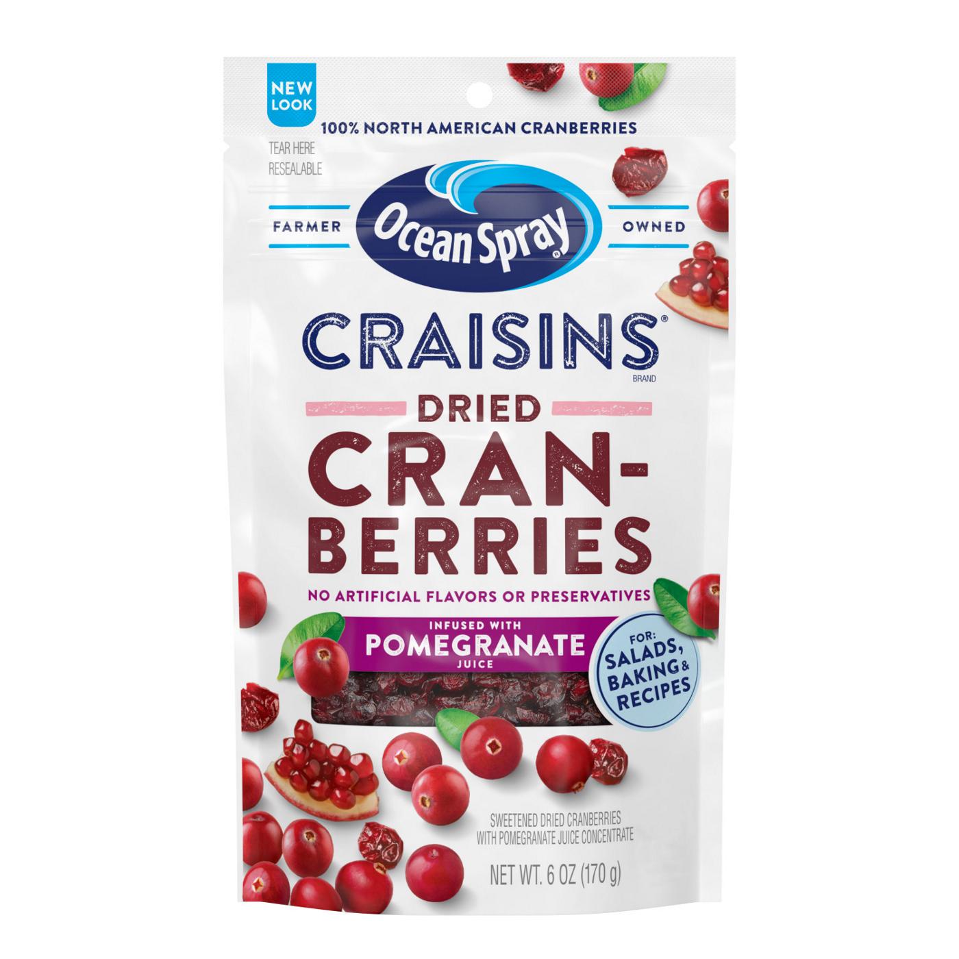 Ocean Spray Craisins Pomegranate Juice Infused Dried Cranberries; image 1 of 6
