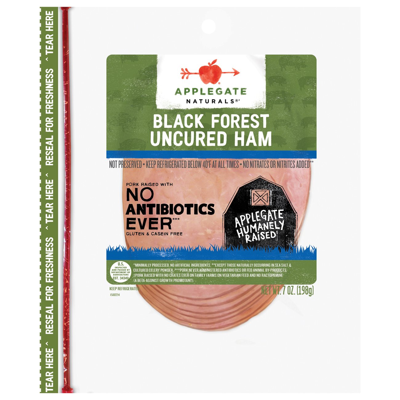 Applegate Naturals Black Forest Uncured Ham Sliced Shop Meat At H E B   001387229 1