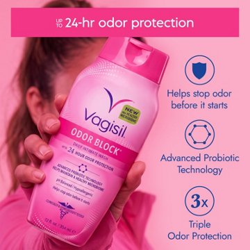 Vagisil Odor Block Daily Intimate Wash, 12 oz