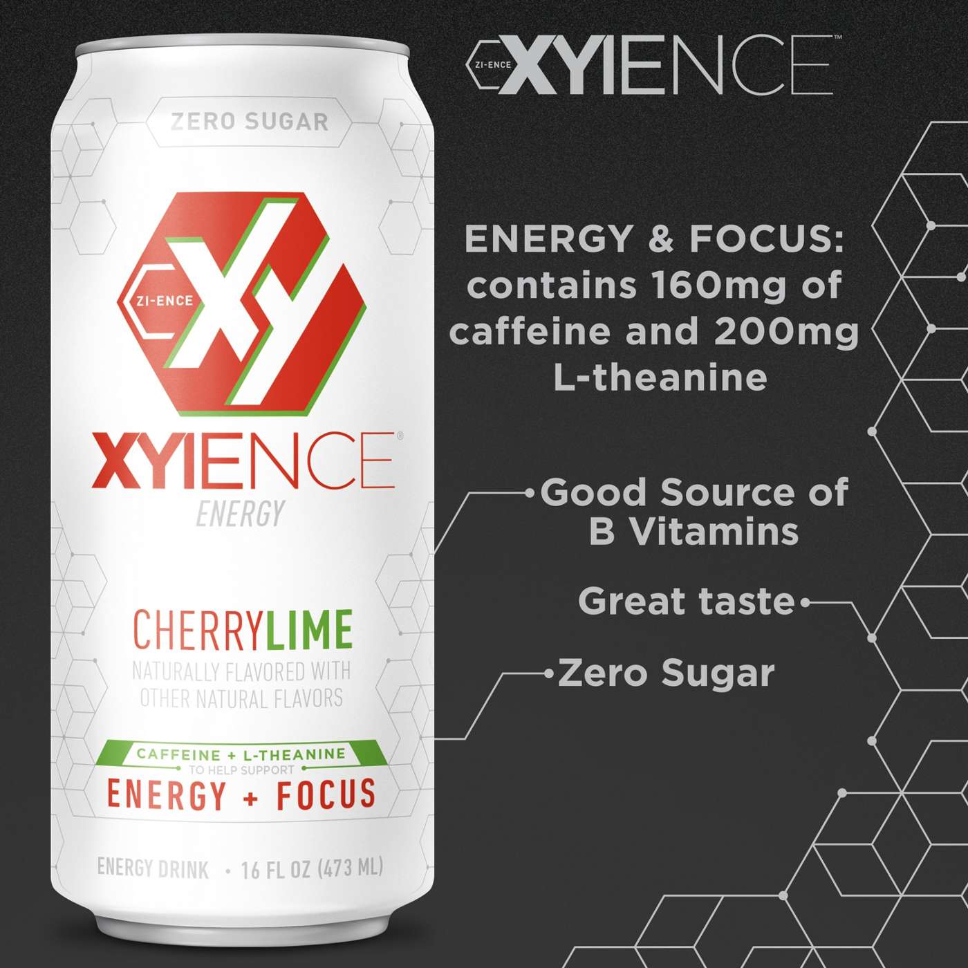 XYIENCE Zero Sugar Energy Drink - Cherry Lime; image 2 of 6