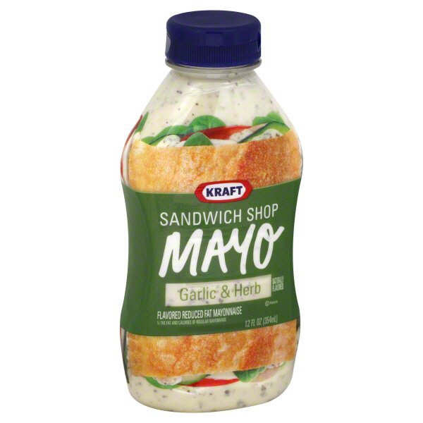 Kraft Sandwich Shop Mayo Garlic And Herb Squeeze Bottle - Shop ...