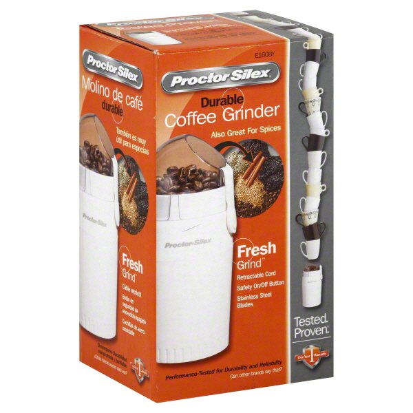 Proctor Silex White Durable Coffee Grinder Shop Kitchen & Dining at HEB