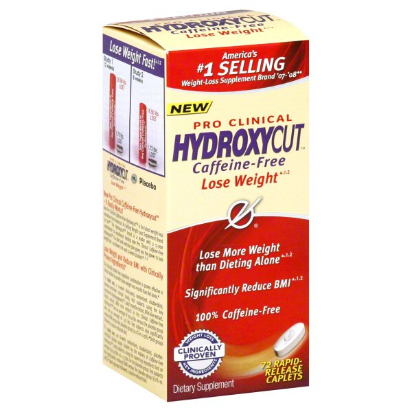 Hydroxycut Caffeine Free WeightLoss Supplement RapidRelease Caplets