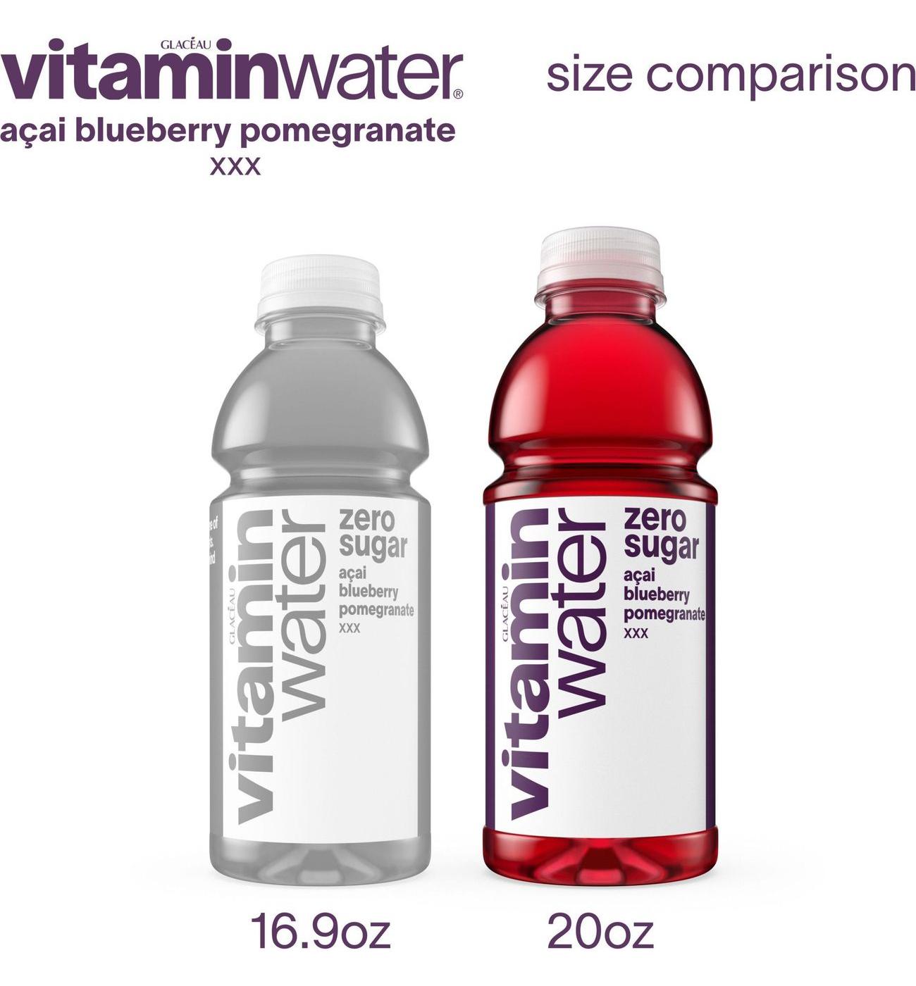 Glaceau Vitaminwater Zero Sugar XXX Acai Blueberry Pomegranate Nutrient Enhanced Water Beverage; image 4 of 7