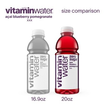 Glaceau Vitaminwater Zero Sugar XXX Acai Blueberry Pomegranate Nutrient Enhanced Water Beverage