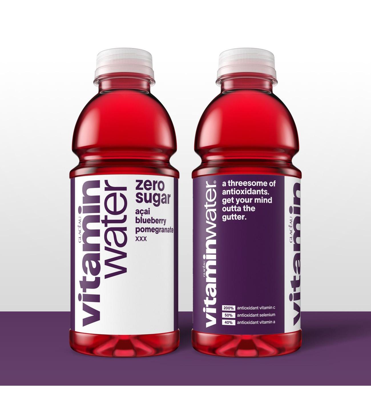 Glaceau Vitaminwater Zero Sugar XXX Acai Blueberry Pomegranate Nutrient Enhanced Water Beverage; image 6 of 7