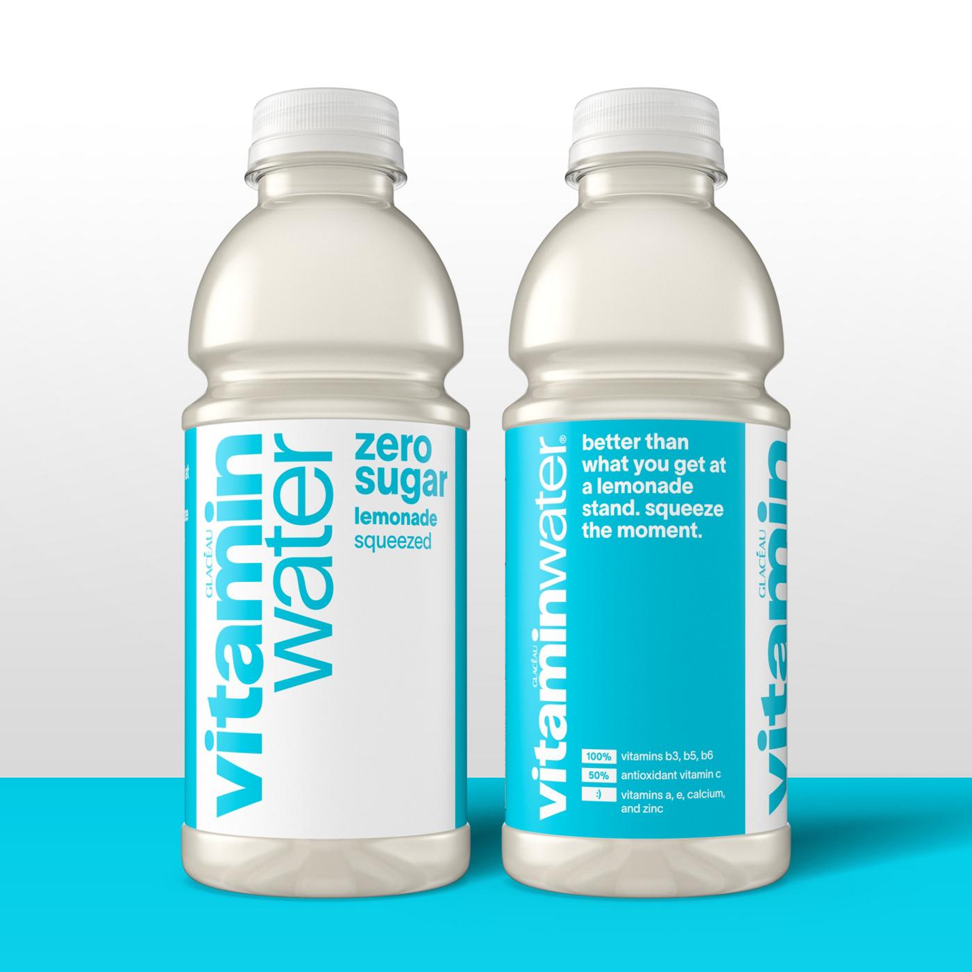 Glaceau Vitaminwater Zero Sugar Lemonade Squeezed Nutrient Enhanced Water Beverage; image 2 of 3