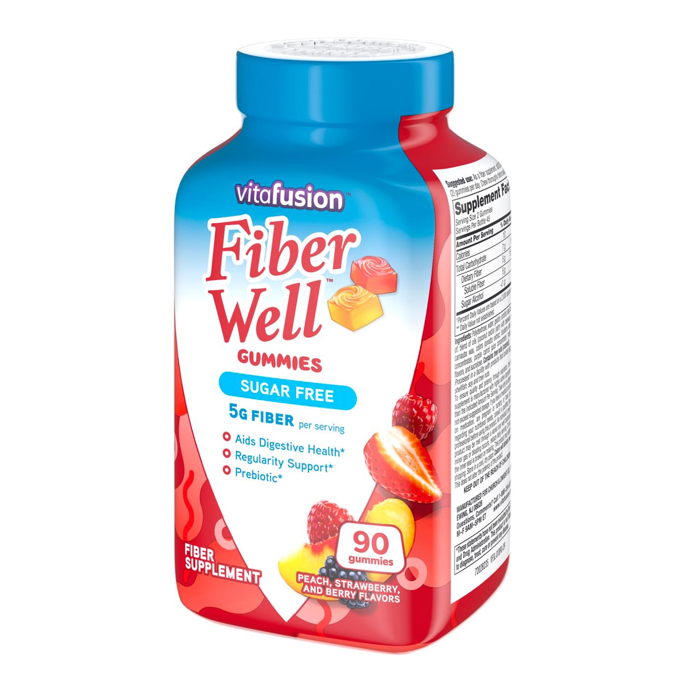 Vitafusion Fiber Well Sugar Free Gummies - Peach, Strawberry, & Berry; image 4 of 6