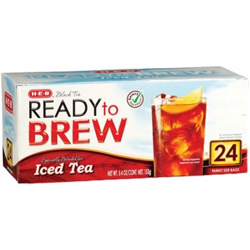 H-E-B Ready to Brew Iced Tea - Family Size Tea Bags, 24 ct
