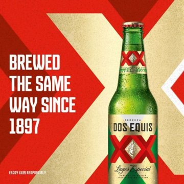 Dos Equis Lager Especial Beer 18 pk Bottles, 12 oz