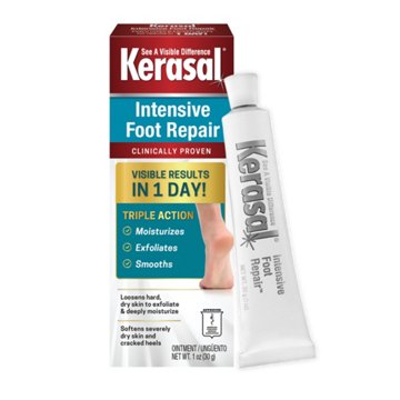 Kerasal Intensive Foot Repair, Skin Healing Ointment for Cracked Heels and Dry Feet, 30 g