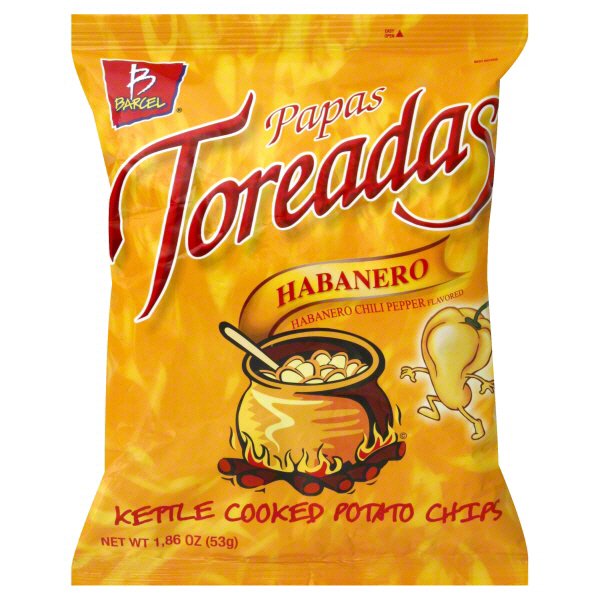Barcel Papas Toreadas Habanero Kettle Cooked Potato Chips Shop Barcel