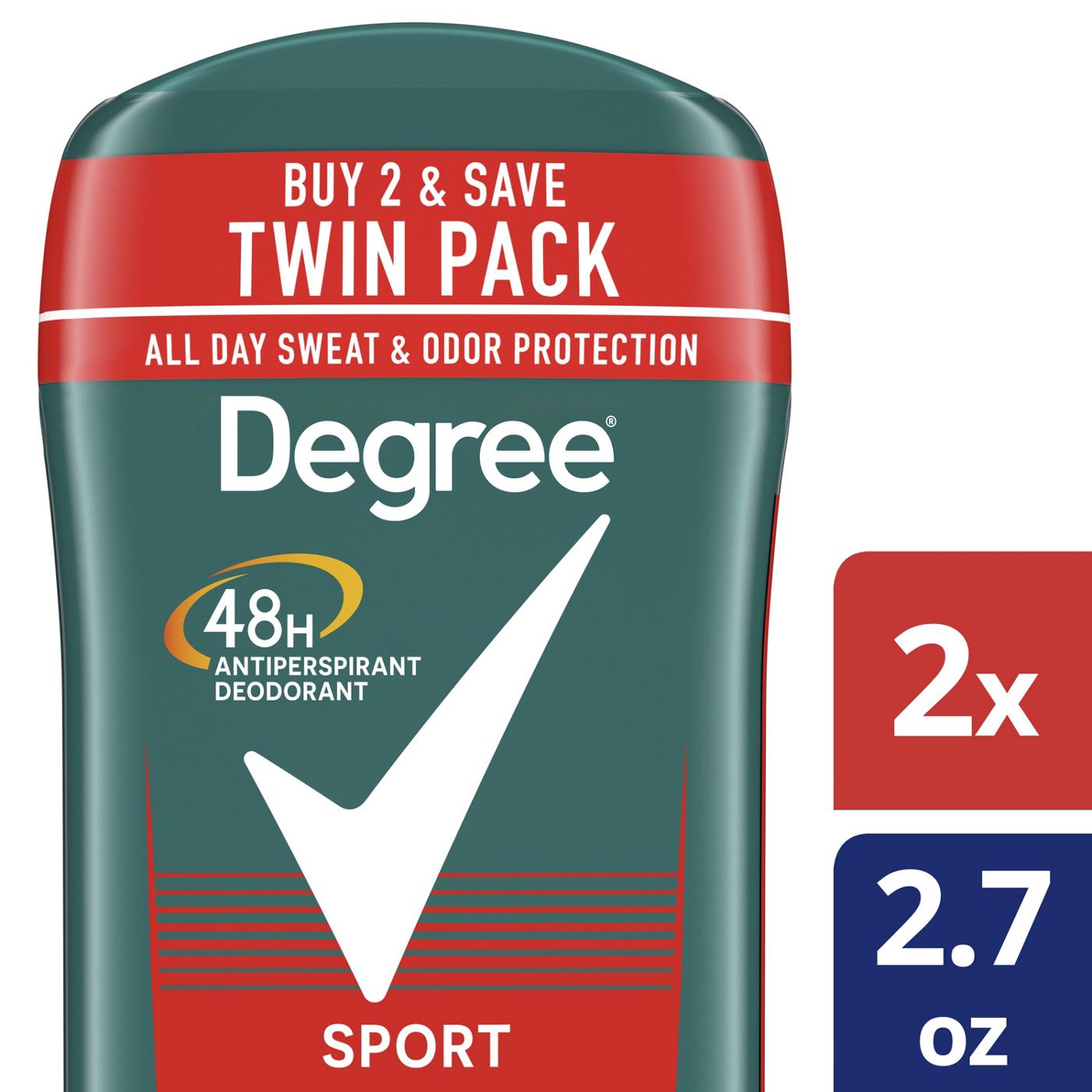 Degree Men Original Protection Sport Antiperspirant Deodorant; image 2 of 8