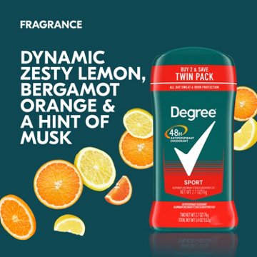 Degree Men 48 Hr Protection Antiperspirant Solid Deodorant -  Sport, 2 pk